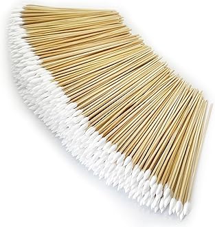 1000 ct Gun Cleaning Swabs - 6-Inch Cotton Swabs with Pointed Tips for Versatile and Effective Cleaning of Guns, Jewelry, and More, Made with Original Cotton and Natural Wood