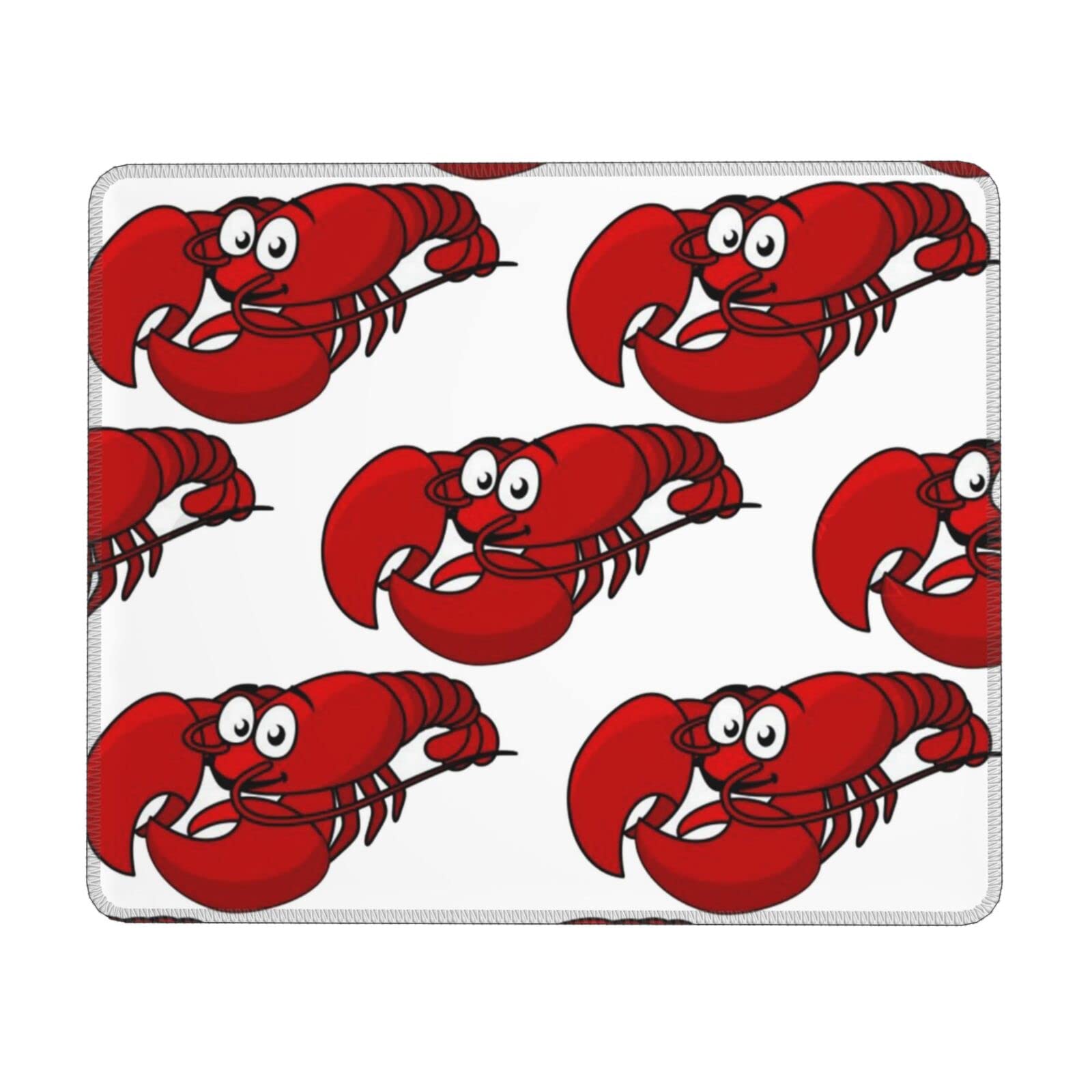 Tappetino Da Scrivania XL A Forma Di Aragosta 80x30cm | Tappetino Per Mouse E Tastiera Antiscivolo, Bordi Cuciti, Per Gioco E Ufficio