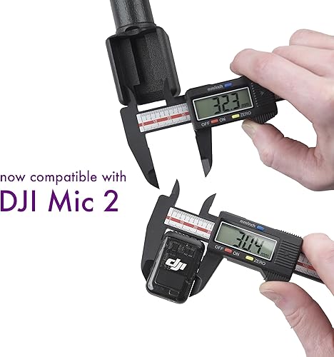 Miniatura 6 de 1pc - Adaptador de entrevista clásico Macrokraft para DJI Mic y DJI Mic 2 Micrófono Inalámbrico  Montaje de mano  Videografía Audio