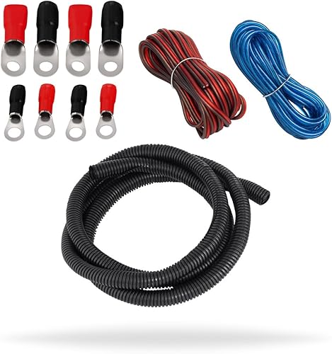 Miniatura 9 de InstallGear Kit de Cableado de Amplificador de Calibre 10 Dual - Kit de Amplificador con Cableado de Instalación de 4 Amplificadores