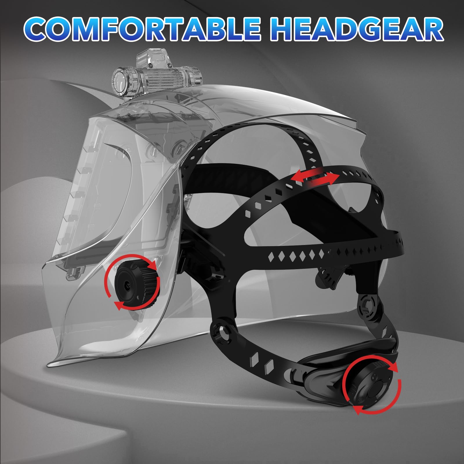 TRQWH - Casco de soldadura, accesorios de repuesto para casco de soldadura, accesorios para casco de soldadura con banda para el sudor para casco de agujero cuadrado redondo, ajustable