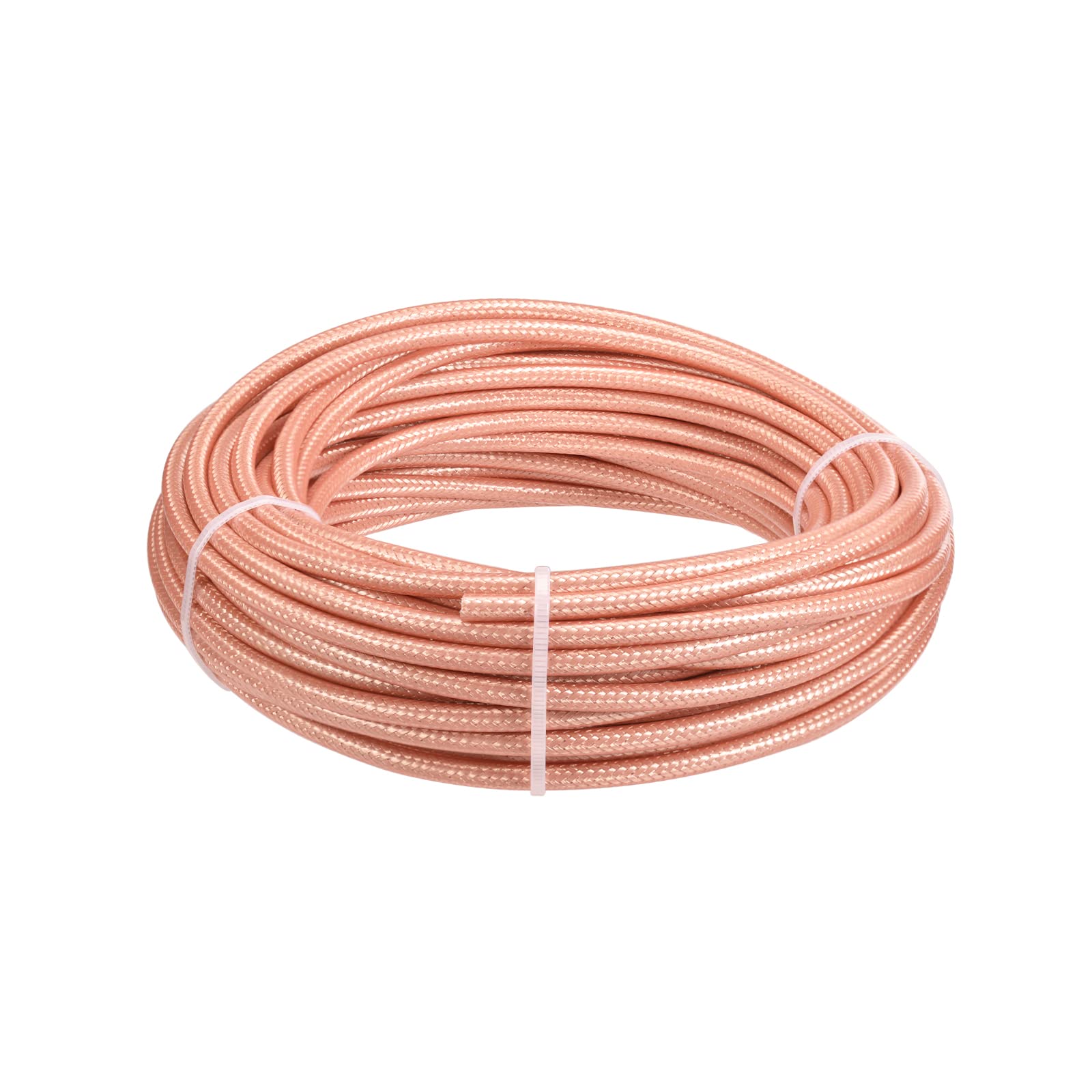 Eightwood RG400 - Cable coaxial RF de 50 pies, M17/128, cable coaxial de doble escudo para estación base, radioaficionado, puente de antena