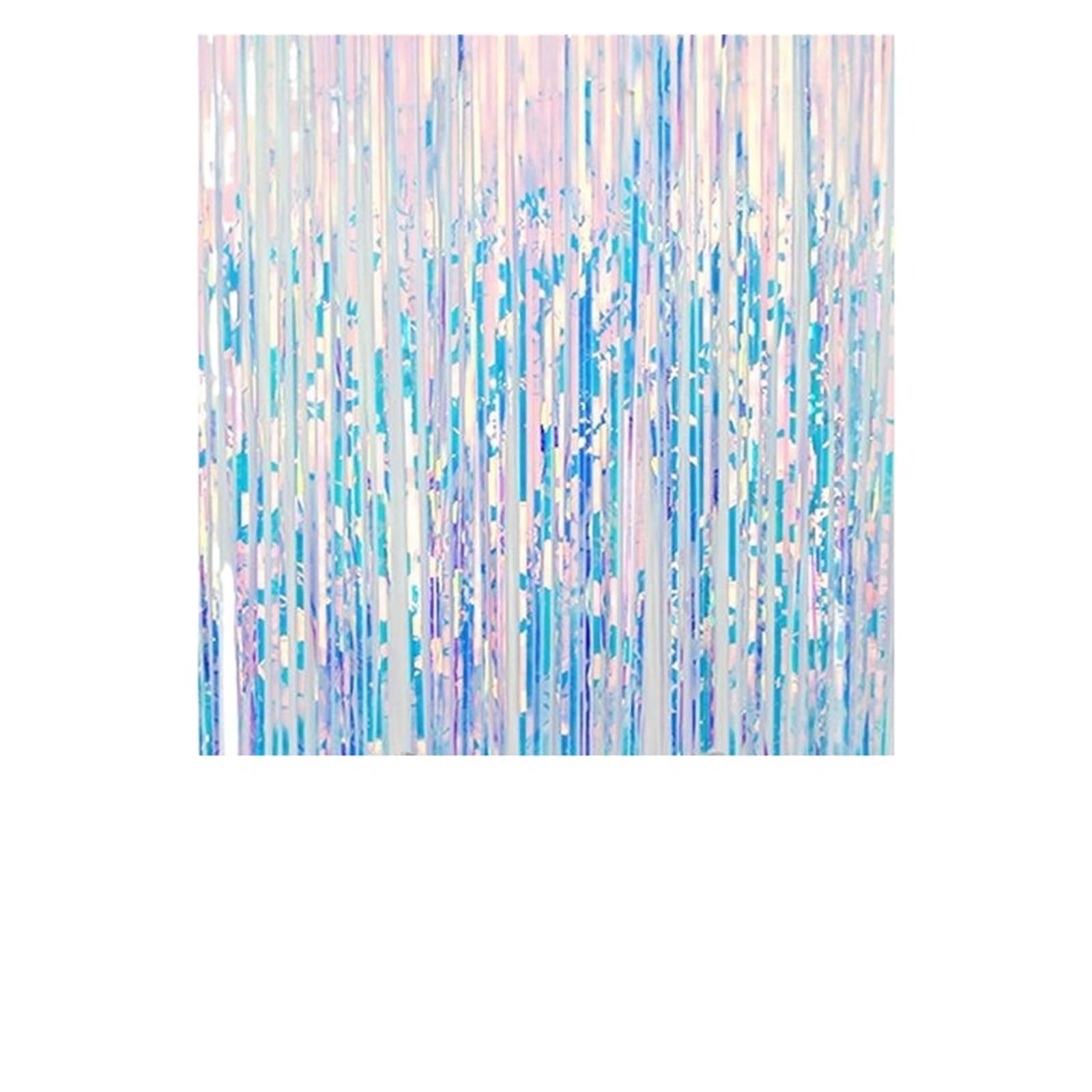 Tinsel Curtain Party Backdrop Tinsel Backdrop Iridescent Fringe Curtains Tassel Sparkling