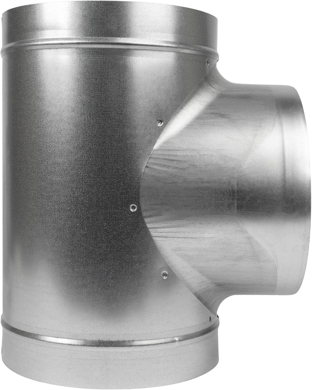 8" Inch TShape Ducting Splitter 90 Degree Galvanized Steel 3Way