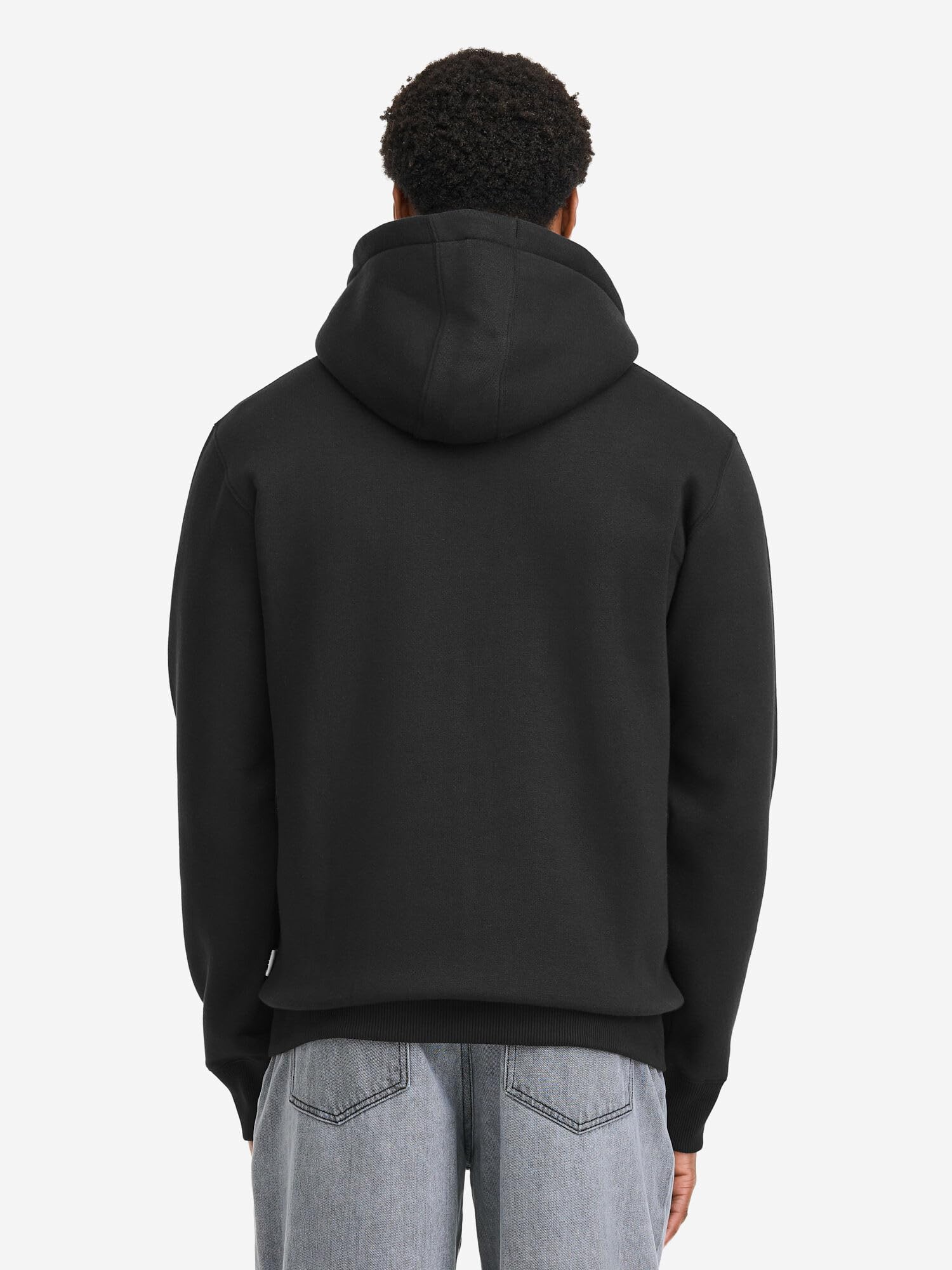 Lonsdale Męska bluza z kapturem z zamkiem błyskawicznym, normalny krój, RotherhITHE, czarno-biała, 3XL