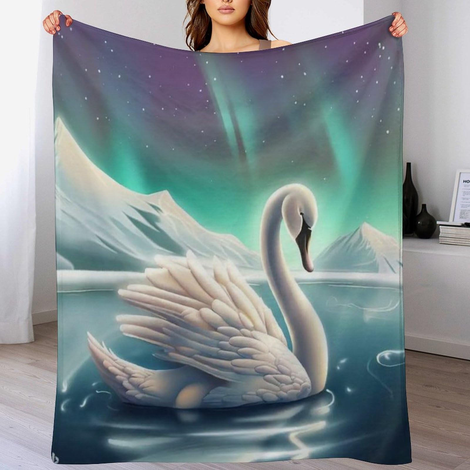 Colcha premium y manta de franela para cama o sofa con estampado 3D de 180x200cm