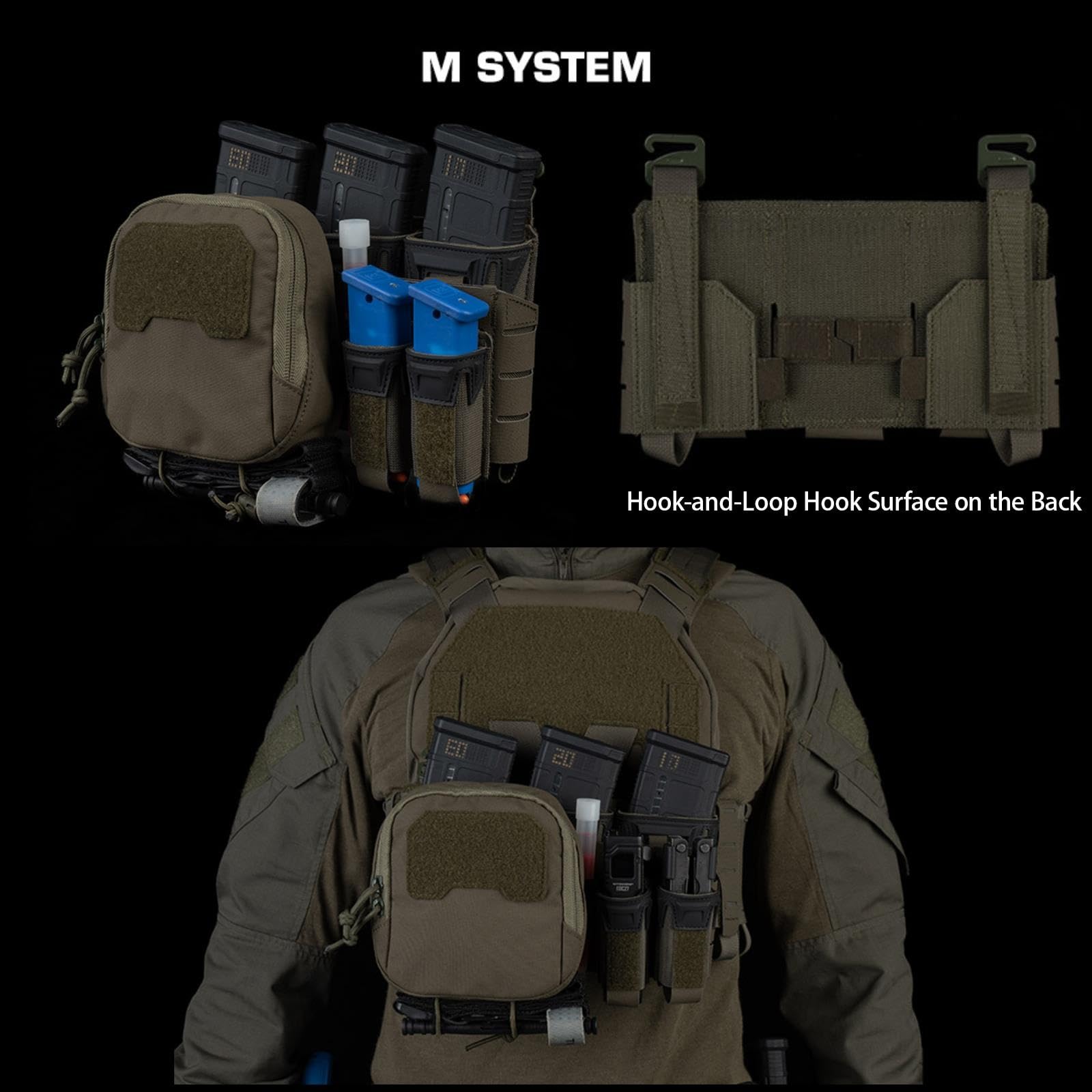 Pochette Utilitaire Tactique Molle, Porte-Chargeur Triple for Fusil