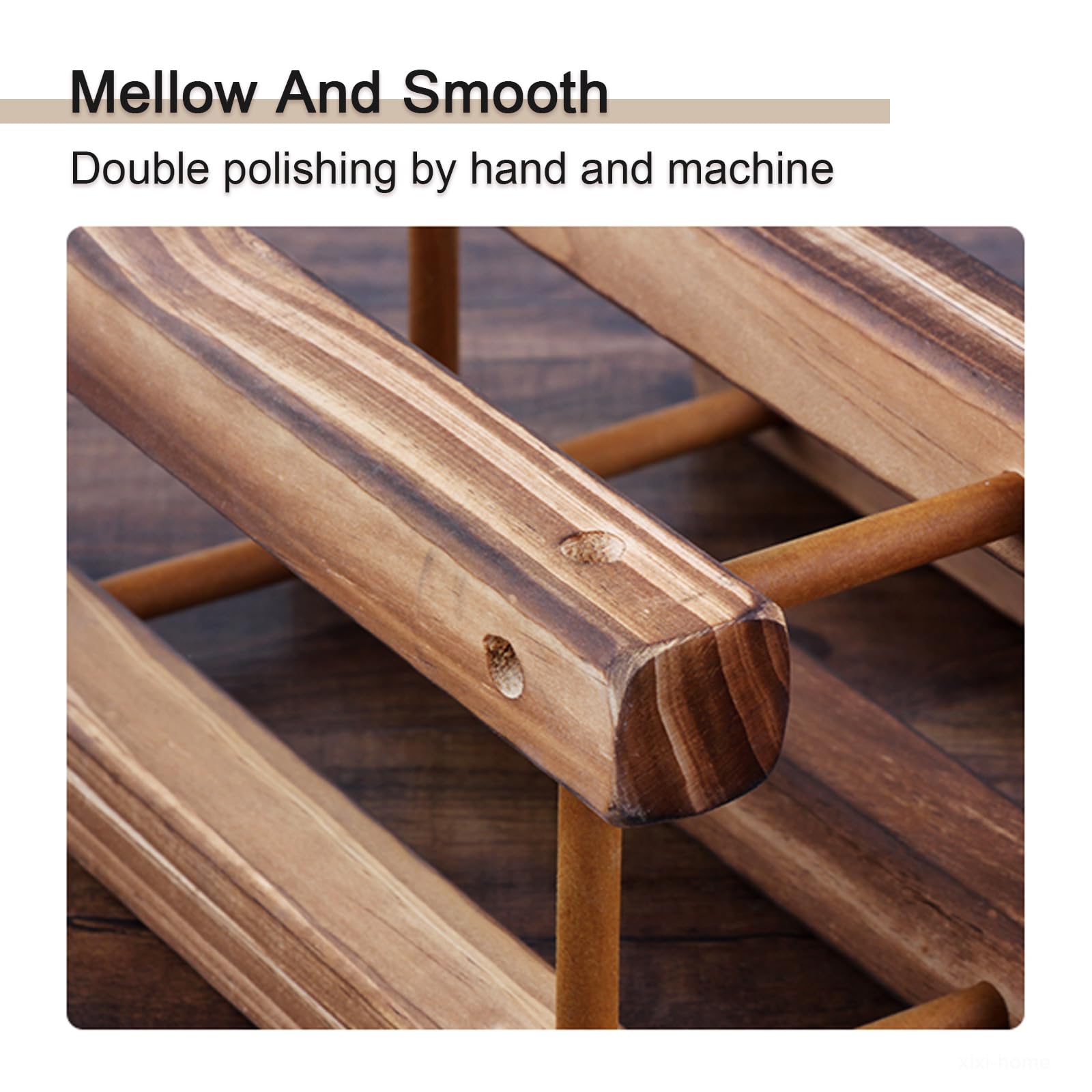 ワインラック　木製　10本収納　外国産 木製 ワインラック 10本用 / ワインボトル ラック ホーム