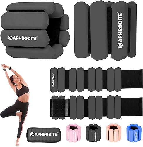 Miniatura 1 de Juego de 2 pesas de tobillo para mujeres y hombres, pesas ajustables para muñeca, brazo, piernas, entrenamiento en casa, gimnasio, pilates, yoga,