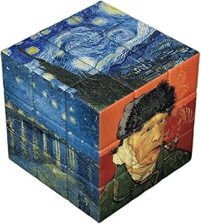 CAULYS Famous Painting Theme Series Magic Cube, Celebrity Masterpiece Photo Transform Cube, Creative Gift, Toys (Postimpressionism)