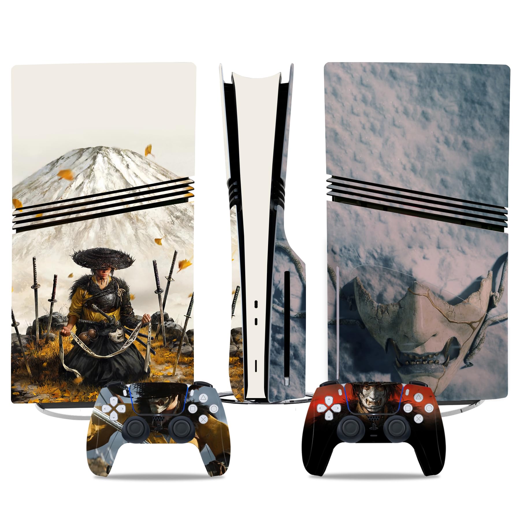 Kit de vinilos Extra Resistentes MaD Vision® para PlayStation 5 (PS5) Digital| Set de vinilos Mate para Consola + 2 mandos - para Anime|Rubber|Zoro|Nami Diseño — view 68