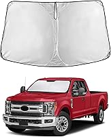 Vista 250 de EcoNour Parasol para parabrisas de camiones con bolsillo de almacenamiento Parasol reflectante de material 240T para protección contra rayos UV
