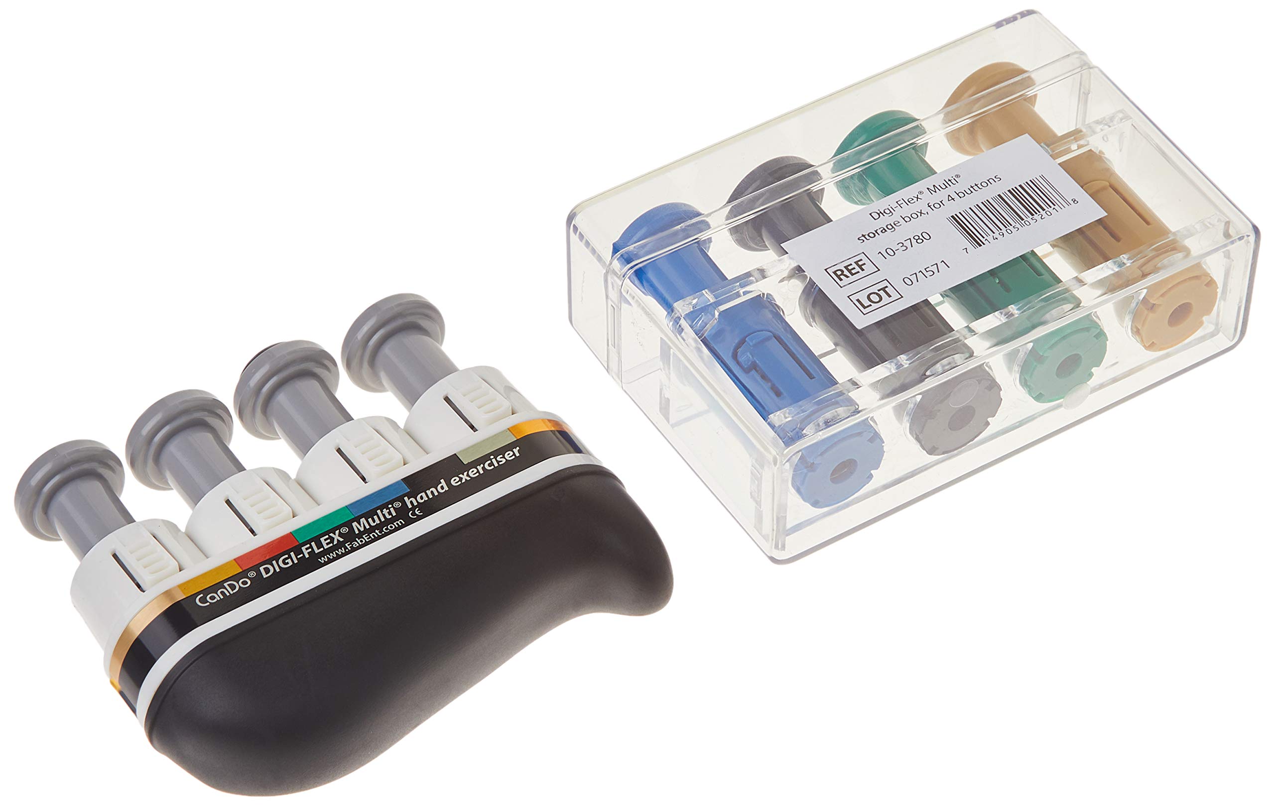 CandoDigi-Flex Multi - Progressive Starter Pack - Frame and 4 Silver, 1 Green, 1 Blue, 1 Black, 1 Gold Buttons