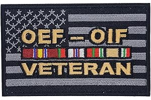 OEF and Iraqi Freedom OIF Veteran USA Flag Patch