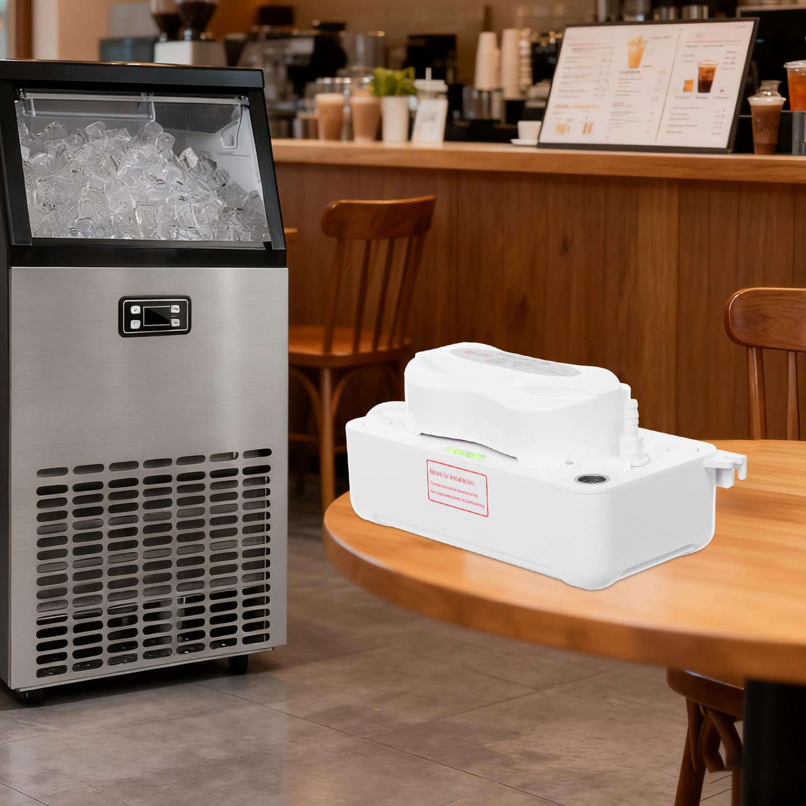 Hochwertige Klimaanlagen Kondensationspumpe, Mit 1800ml Reservoir, 110-240V, 29dB Leise, Kunststoff Weiß, Ideal Für Wohnungen, Büros Und Gewerbliche Nutzung