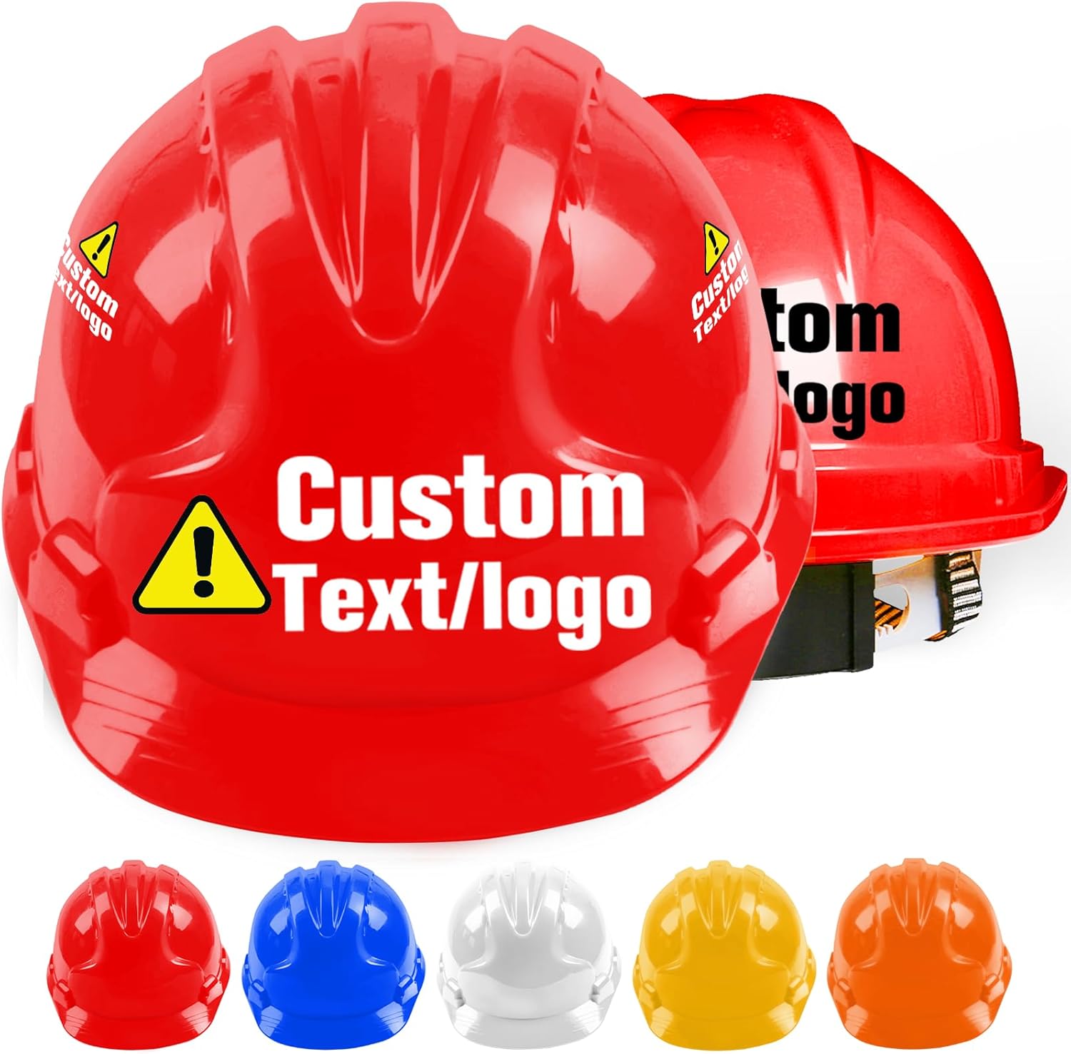 Custom Hard Hats for Men Personalized Logo Safety Helmet Construction Cap Adjustable Ratchet Suspension