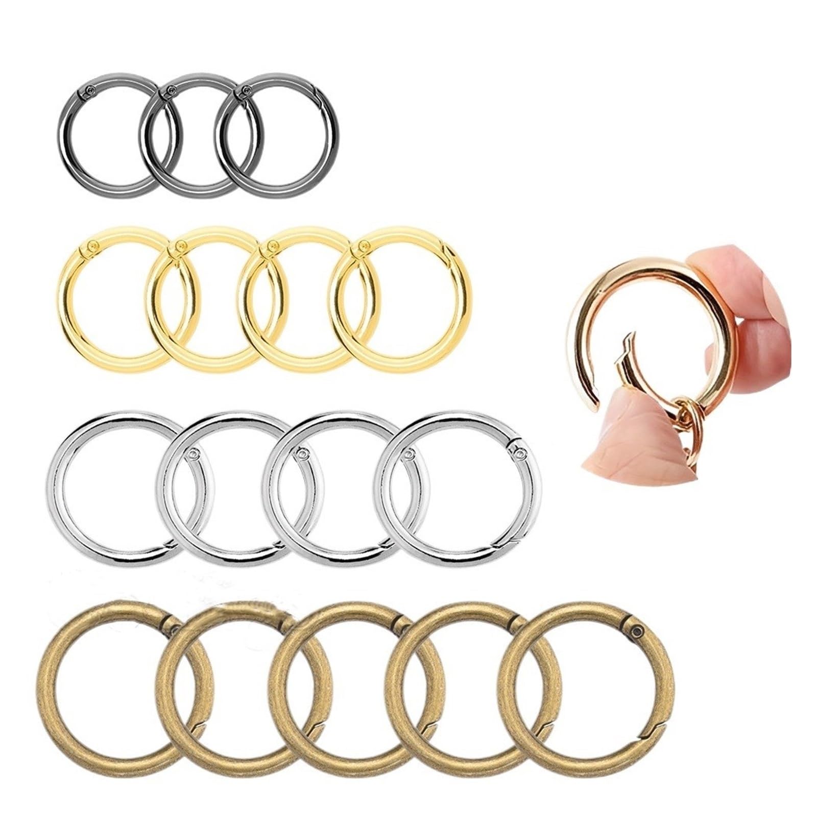 Aluminiowy karabinek sprężynowy typu O-ring