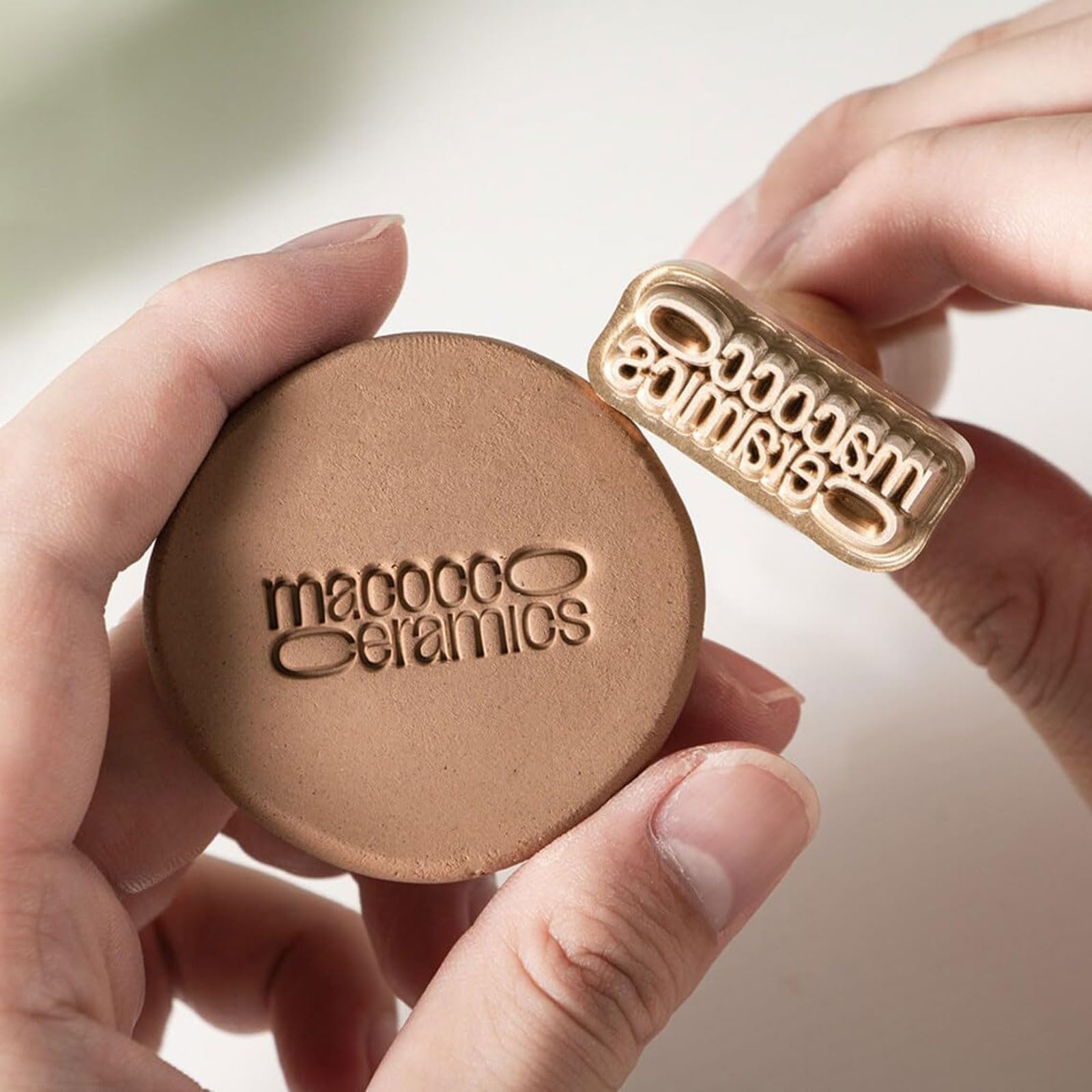 Sellos de cerámica Personalizados Sello de Firma Sello de cerámica Personalizado Sello de Logotipo de Arcilla Personalizado Sello de cerámica Personalizado para Arcilla Sellos
