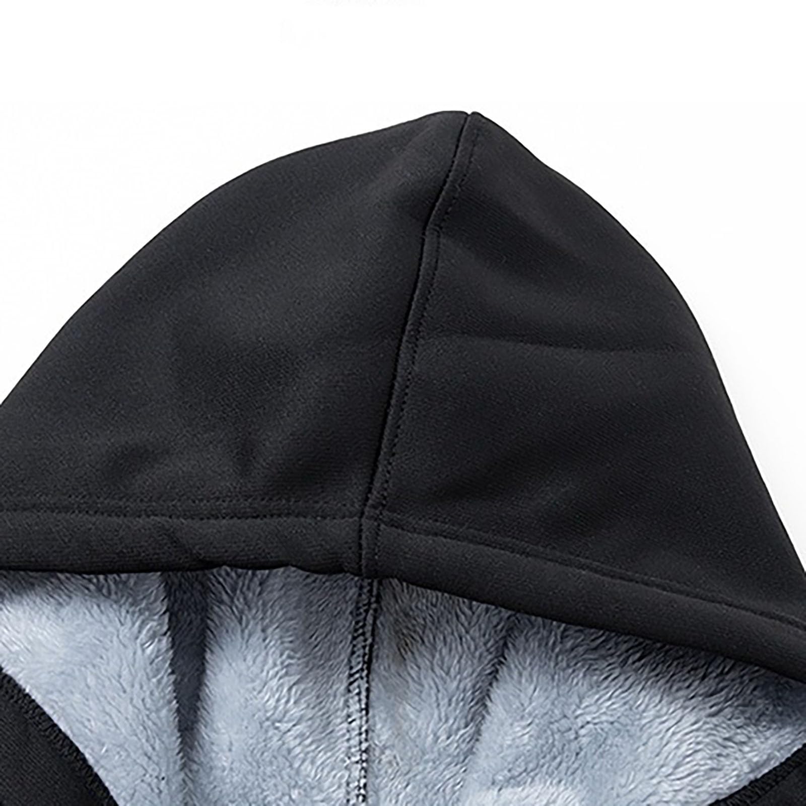 Tuta sportiva da uomo, in pile, 2 pezzi, felpa e pantaloni da jogging, tuta spessa, da jogging, sport, con calda imbottitura, per il tempo libero, oversize