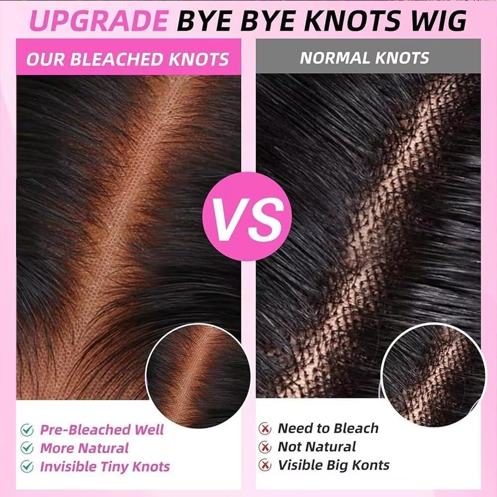 MsSunlight 13x6 Body Wave Lace Front Wigs Human Hair Pre Plucked 180% Density Deep Part Body Wave 13x6 HD Transparent Frontal Wigs for Women 26 Inch - Image 4