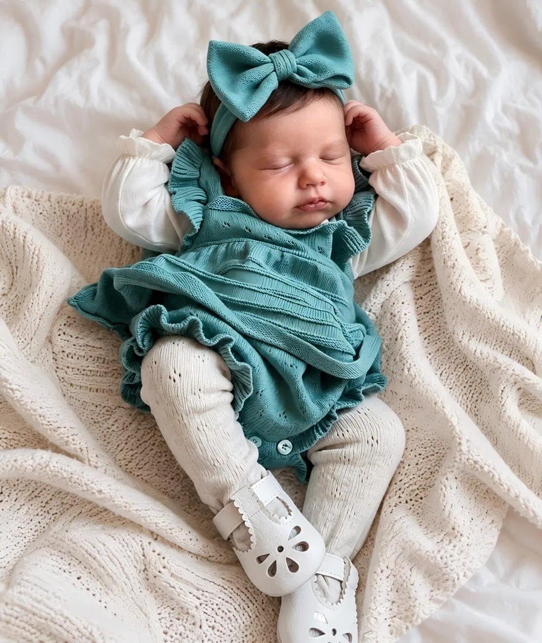 Zero Pam Lebensechte Reborn Babypuppen 20 Zoll Weiches Vinyl Realistische Neugeborene Babypuppen Poseable Real Life Baby Mädchen Puppen mit Puppenzubehör und Geschenk für 3+ Jahre alte Kinder