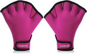TAGVO Aquatic Gloves for Water Resistance Training, Unisex Sizes for Men, Women, and Children