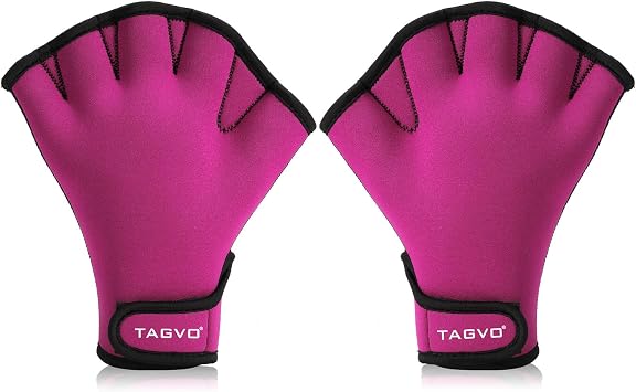 TAGVO Aquatic Gloves for Helping Upper Body Resistance, Webbed Swim Gloves Well Stitching, No Fading, Sizes for Men Women Adult Children Aquatic Fitness Water Resistance Training