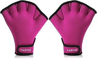 TAGVO Aquatic Gloves for Helping Upper Body Resistance, Webbed Swim Gloves Well Stitching, No Fading, Sizes for Men Women Adult Children Aquatic Fitness Water Resistance Training