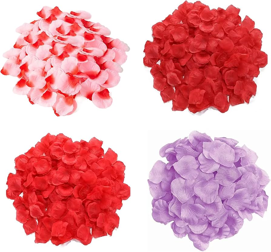 Amazon.de: DUGEGAYL Knstliche Rosenbltter  2000 Stck Wiederverwendbare  Seidenbltenbltter fr Hochzeitsdeko, Brautgang & Romantische Streublumen ( Hochzeit, Verlobung)  Rosenbltter
