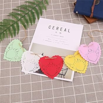 100 Centrini Cuore San Valentino - Carta Alimentare 15cm, Rosso/Rosa/Bianco, Per Decorazioni Torte - Foto 4