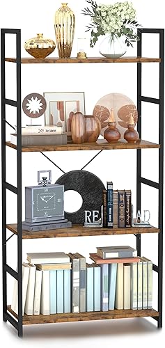 Miniatura 7 de NUMENN Estantería delgada de 3 niveles, estantería organizadora de almacenamiento, estante moderno para dormitorio, sala de estar y oficina en casa,