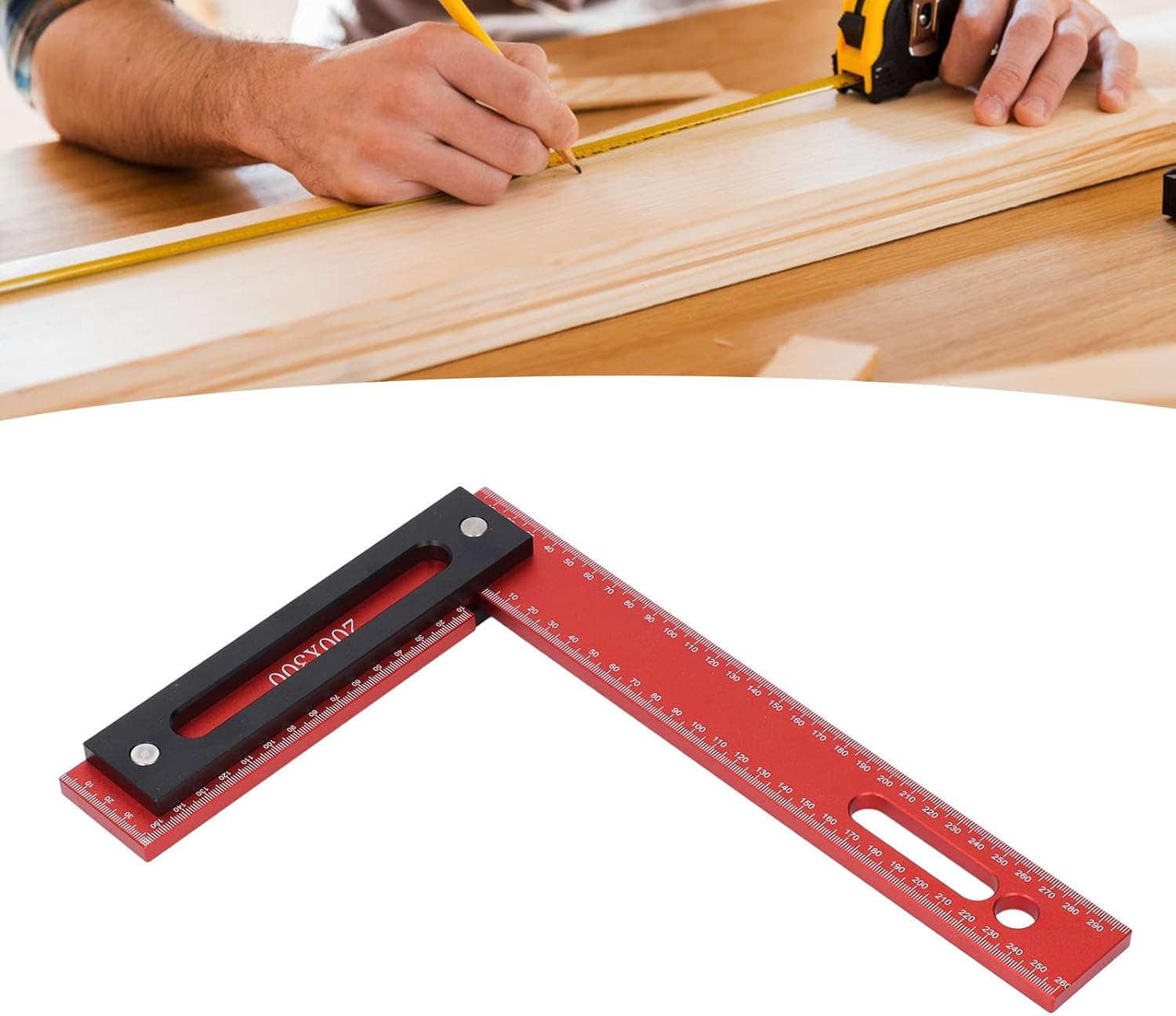 300 x 200mm L Shape, Framing Aluminum Alloy Carpenter for Woodworking