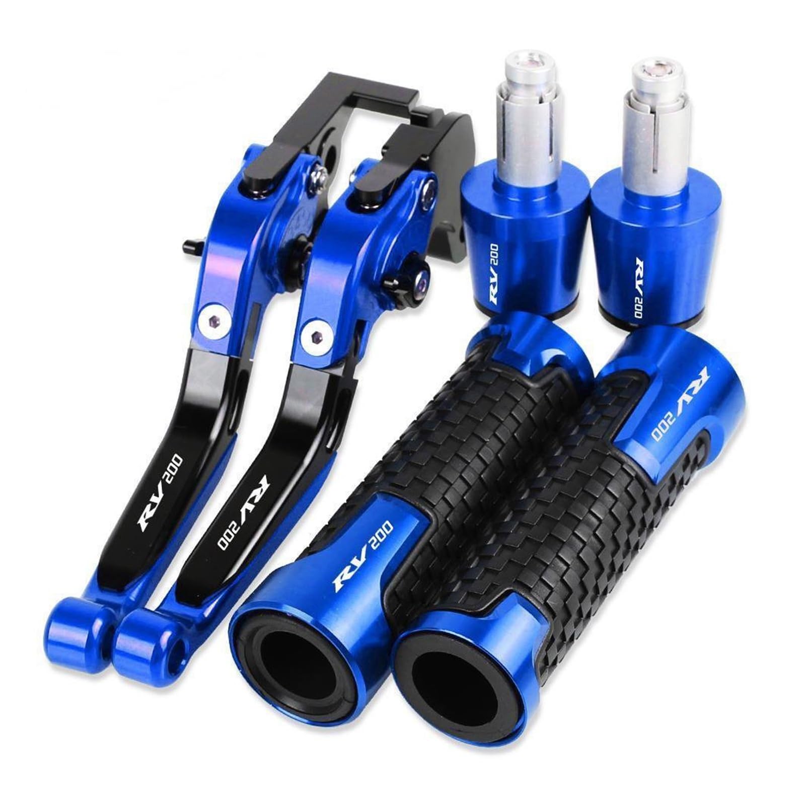 Lsdsaaza 9 Motorcycle Brakes Tie Rod Handbrake Brake Clutch Levers Handlebar Hand Grips Ends Rv 200 For Suzuki Rv200 2016 2017 Motorcycle Brake Clutch Lever