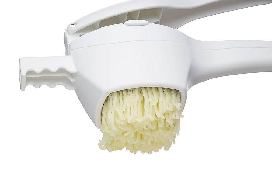 Schiacciapatate Con 2 Dischi - KC Blue In Plastica E Acciaio Per Puree Senza Grumi