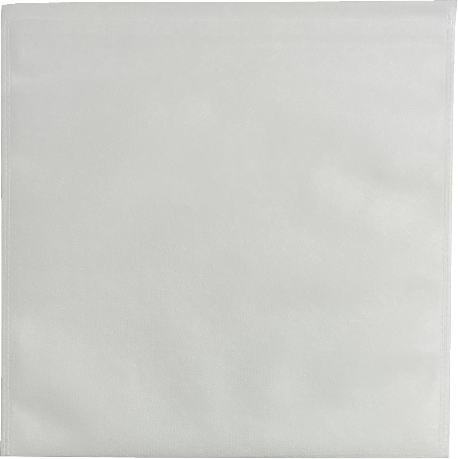 Non Woven Storage Sleeves Organizer - for 12x12 Cardstock Paper - Keep Your Paper Neat and Tidy (White) (Pack of 100)