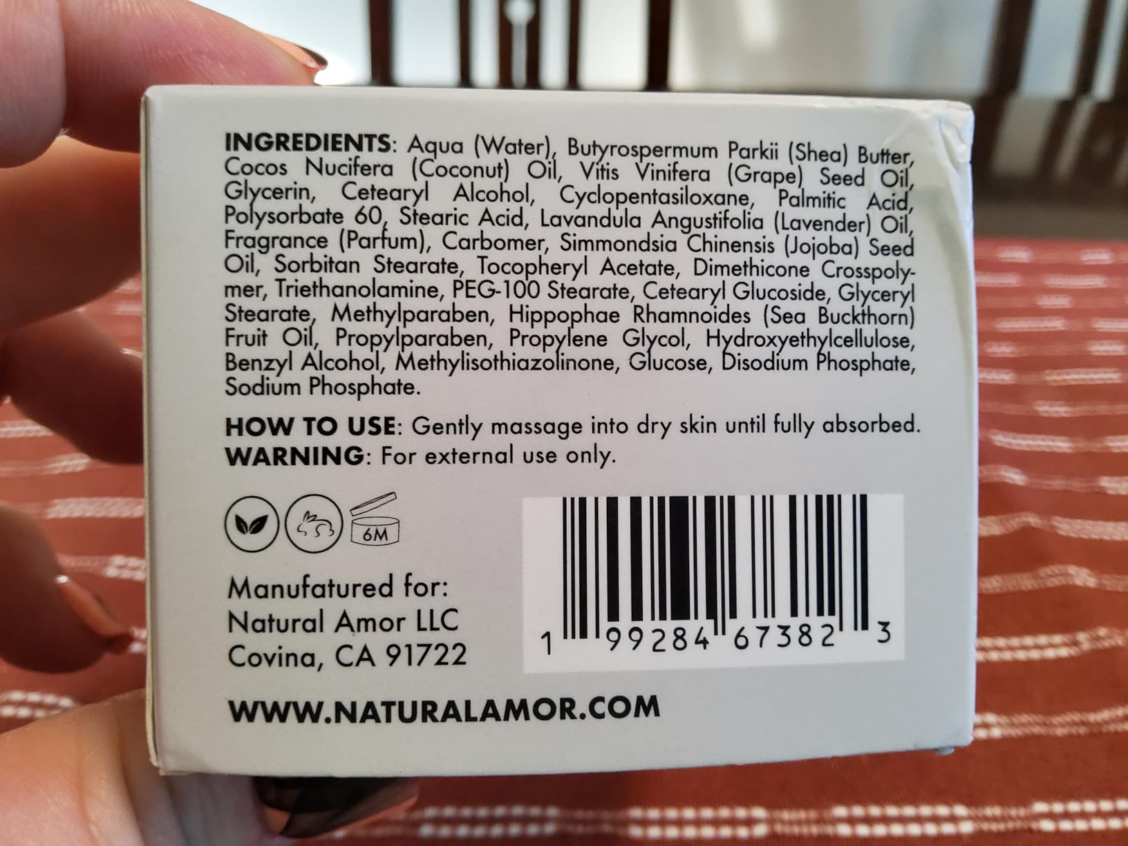 NATURAL AMOR LOS ANGELES Natural Amor Lavender Body Butter with Shea Butter, Jojoba Oil – Deep Hydrating Cream for Dry Skin – Nourishing Daily Moisturizer for Women & Men – 5oz