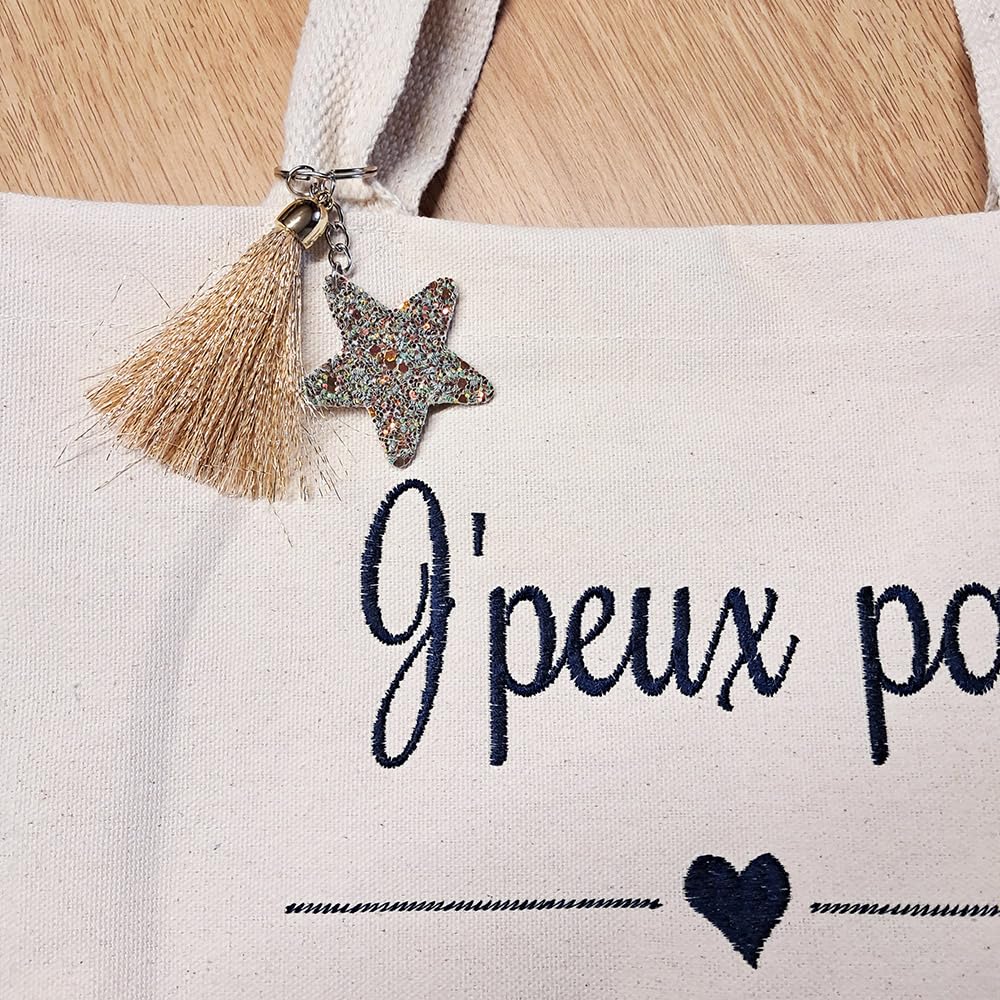 Sac shopping caba brodé et personnalisé avec un prénom, femme, porté épaule, bandouliere, toile coton et jute, original, cadeau femme, fille, anniversaire, mariage, maman, fete des meres, maitresse