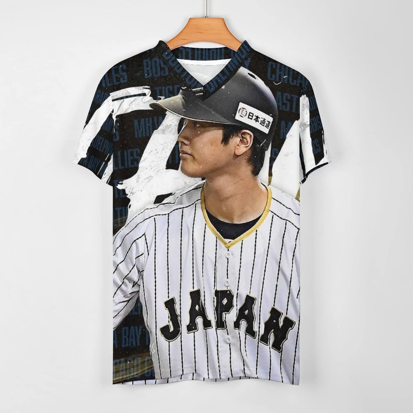 Amazon.co.jp: 2023 WBC 侍JAPAN 大谷翔平 優勝おめでとう Vネック