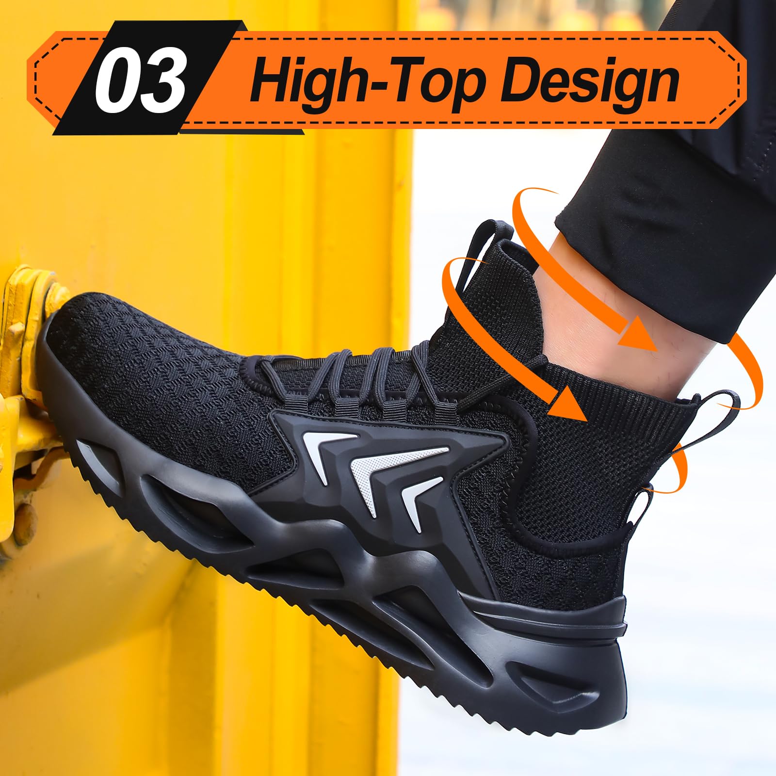 Snapklik.com : Steel Toe Shoes For Men Women Work Shoes Safety Sneakers ...