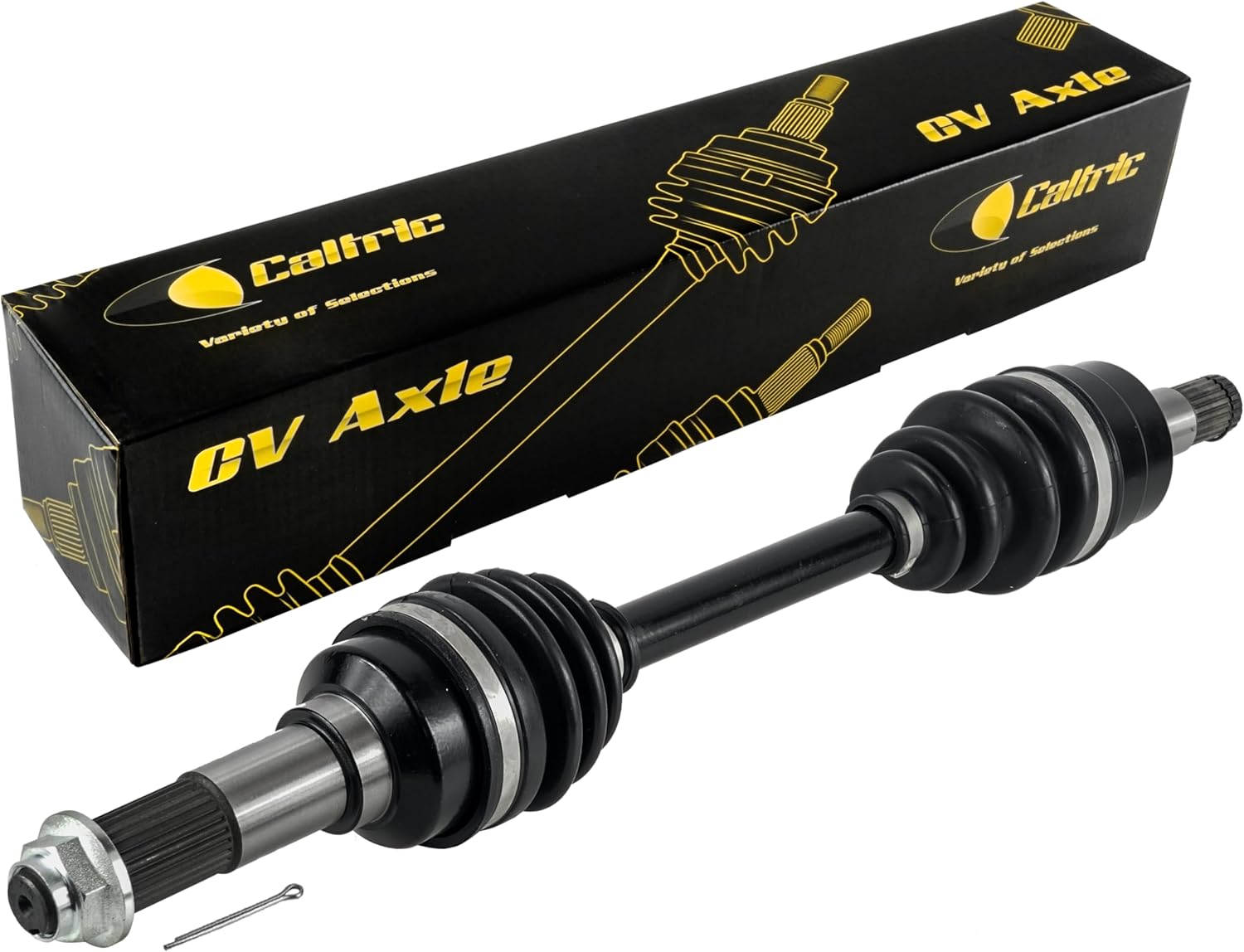 Caltric Front Right Complete Cv Joint Axle Compatible with Yamaha Grizzly 450 Yfm450Fg 4Wd 2008 2009 2010 2011 2012 2013 2014