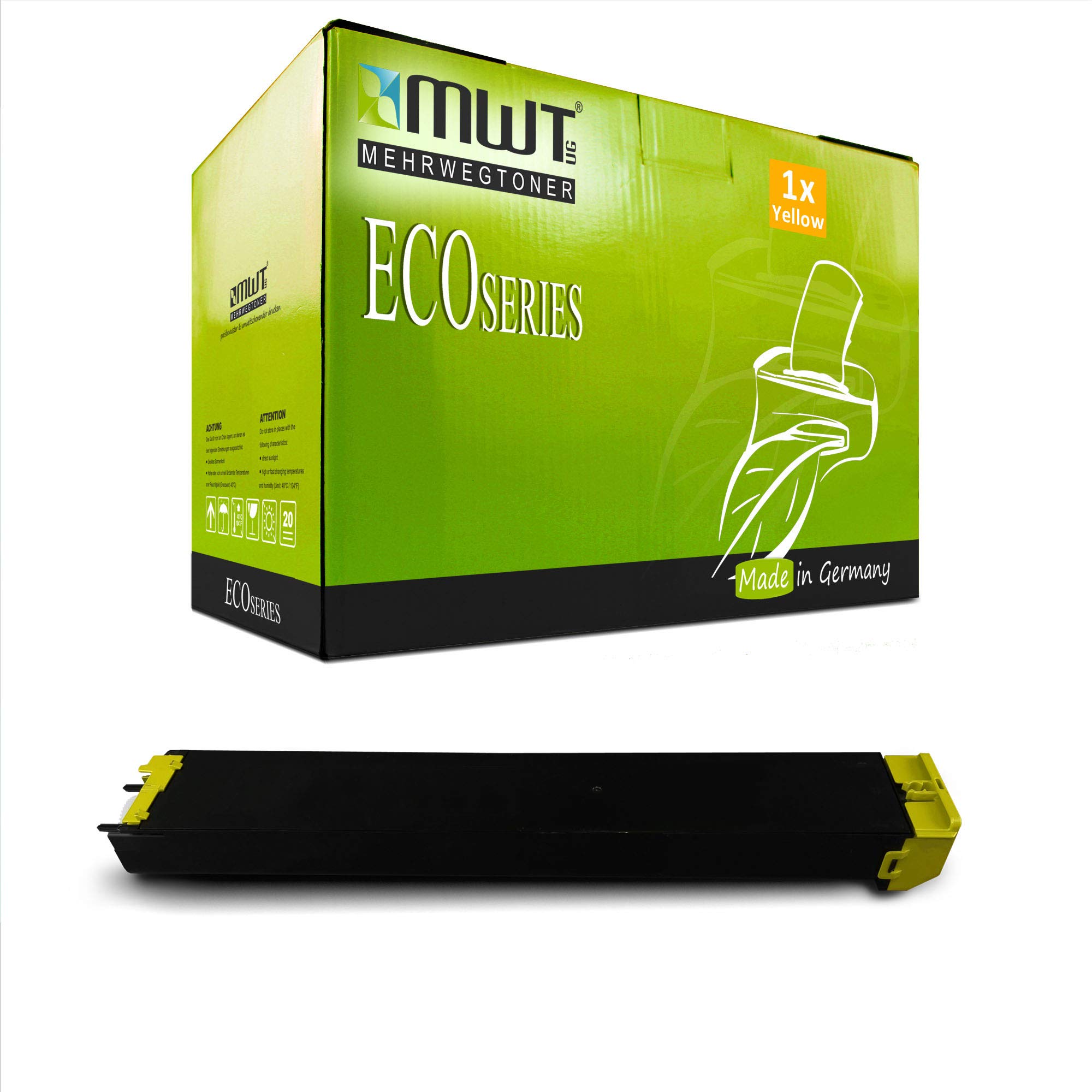 Toner laser MX-23 GTYA Jaune MWT compatible imprimante Sharp MX3111U - 8