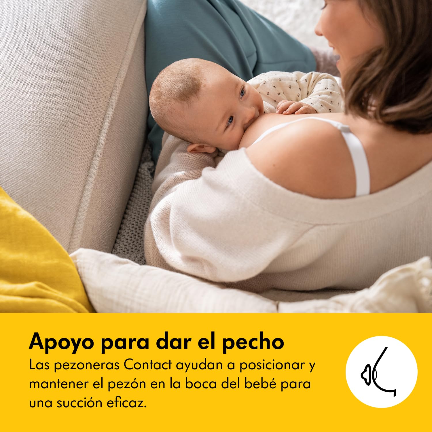 Medela Pezoneras para Lactancia Contact, Protectores Delgados de Silicona y sin BPA, 1 Paquete con Dos Protectores (20 mm) y Estuche — view 7