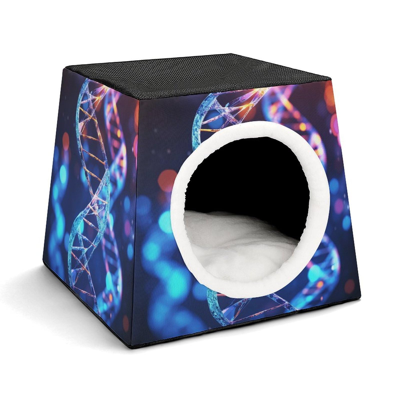 Capsule d'espace chaude et douce DNA Helix | Nichoir isolant animaux de compagnie