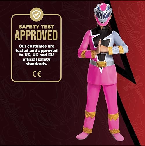 Miniatura 5 de Disfraz de Power Rangers Dino Fury Pink Ranger para niños