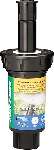 Miniatura 34 de Rain Bird 1812AP - Aspersor profesional desplegable, patrón ajustable de 0 grados a 360 grados, distancia de pulverización de 8 pies a 15 pies