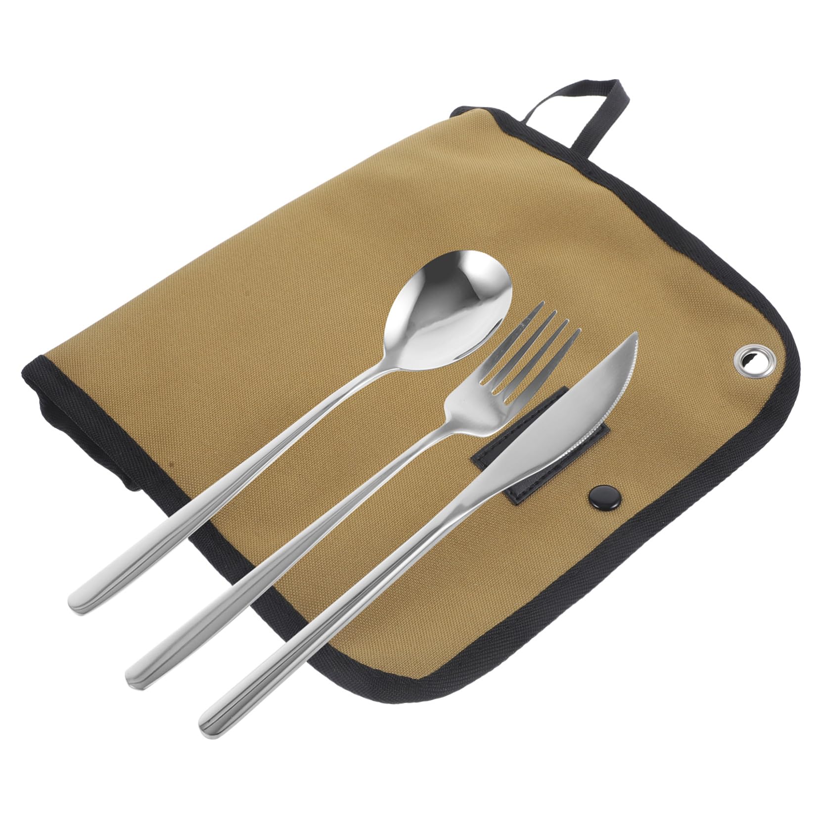 Ensemble de Couverts de Camping Acier Inoxydable Argenté 1 Set