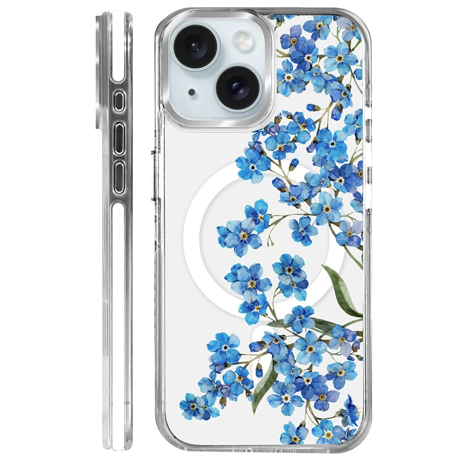 Coque pour iPhone 15 compatible avec MagSafe transparente et antichoc - 8