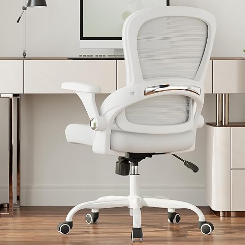 Miniatura 8 de TRALT Silla de oficina ergonómica con soporte trasero, sillas de escritorio de oficina en casa, silla de escritorio cómoda, silla de computadora,