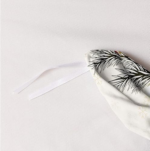 Miniatura 4 de Holiyjog Juego de funda de edredón de Navidad 3D, fundas de edredón y fundas de almohada con patrón de lazo rojo, juegos de ropa de cama de color