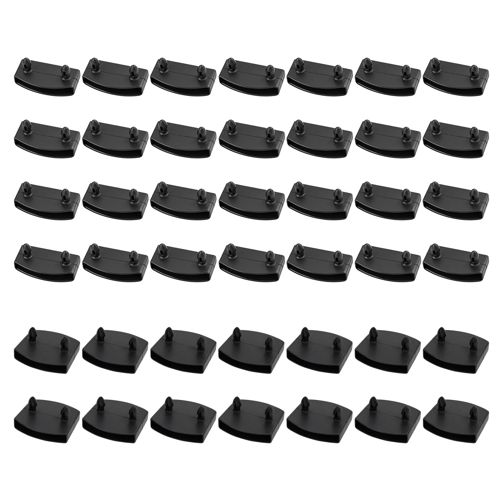 Lafefe 42 Pcs Bed Slat Holders for 55mm Slats, 28 Single End & 14 Double Center Bed Slat Caps, Durable Replacement Support for Bed Slats King Size, Double and Single Bed Frames -
